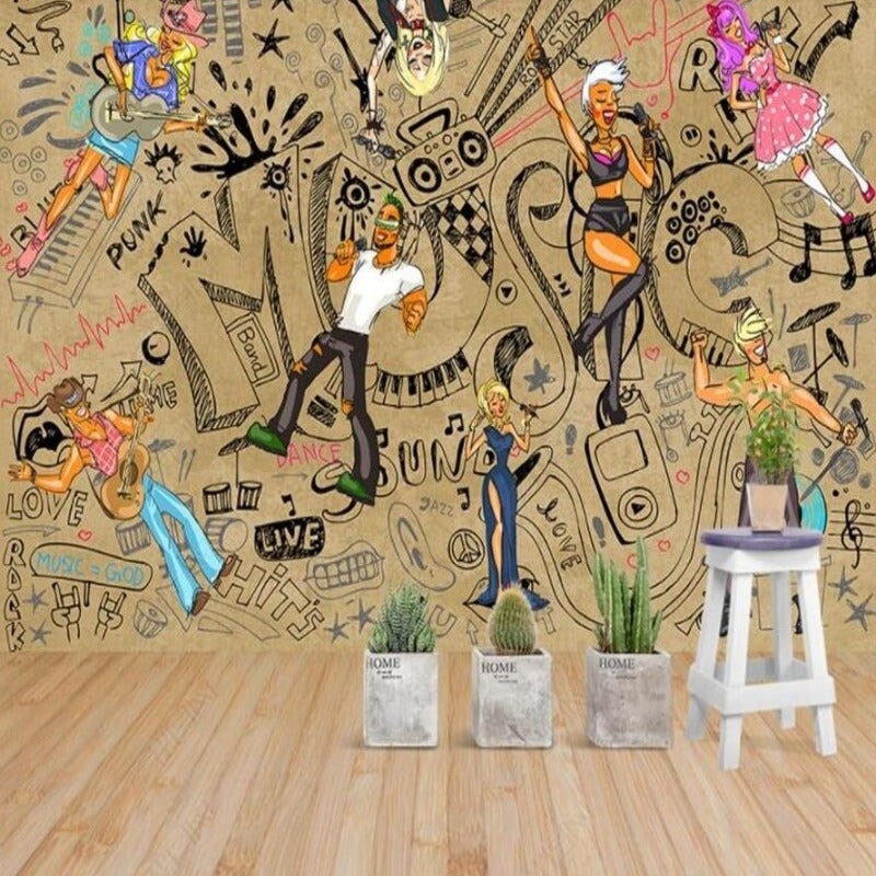 Papier Peint 3D Musique | Le Petit Intissé