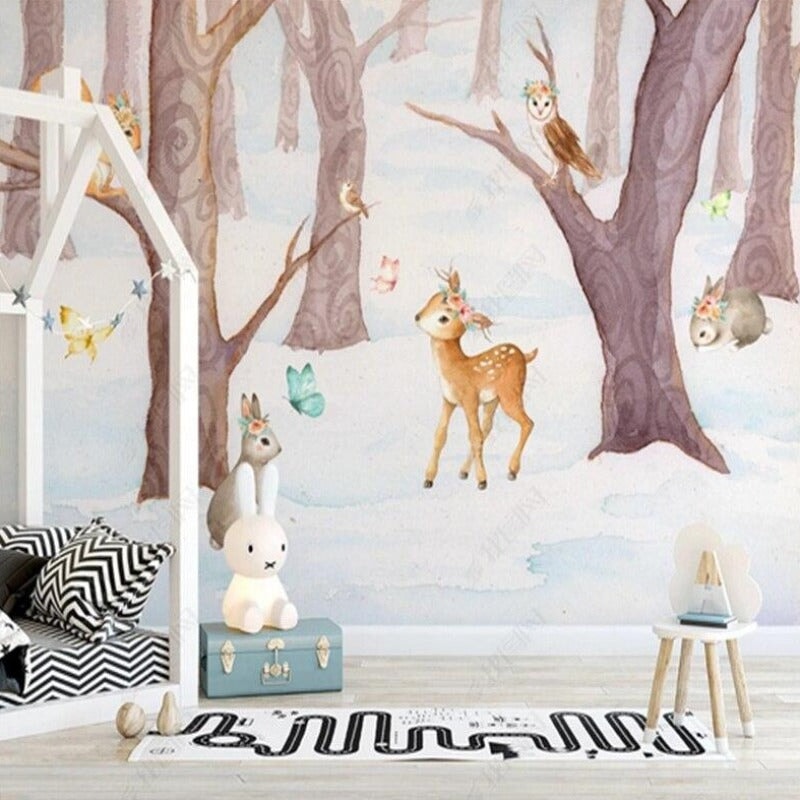 Papier Peint Forêt et Animaux | Le Petit Intissé