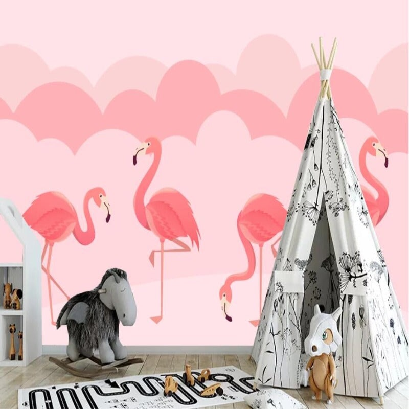 Déco Chambre Bébé Fille Flamant Rose | Le Petit Intissé