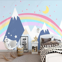 Thumbnail for Papier Peint Chambre Fille Arc-en-ciel | Le Petit Intissé