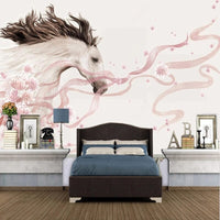 Thumbnail for Papier Peint Chevaux Rose | Le Petit Intissé