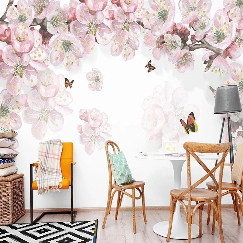 Papier Peint Fleurs Stylisées | Le Petit Intissé