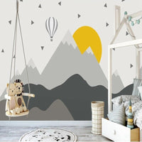 Thumbnail for Papier Peint Scandinave Jaune et Gris | Le Petit Intissé