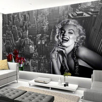 Thumbnail for Papier Peint Marilyn Monroe Noir et Blanc | Le Petit Intissé