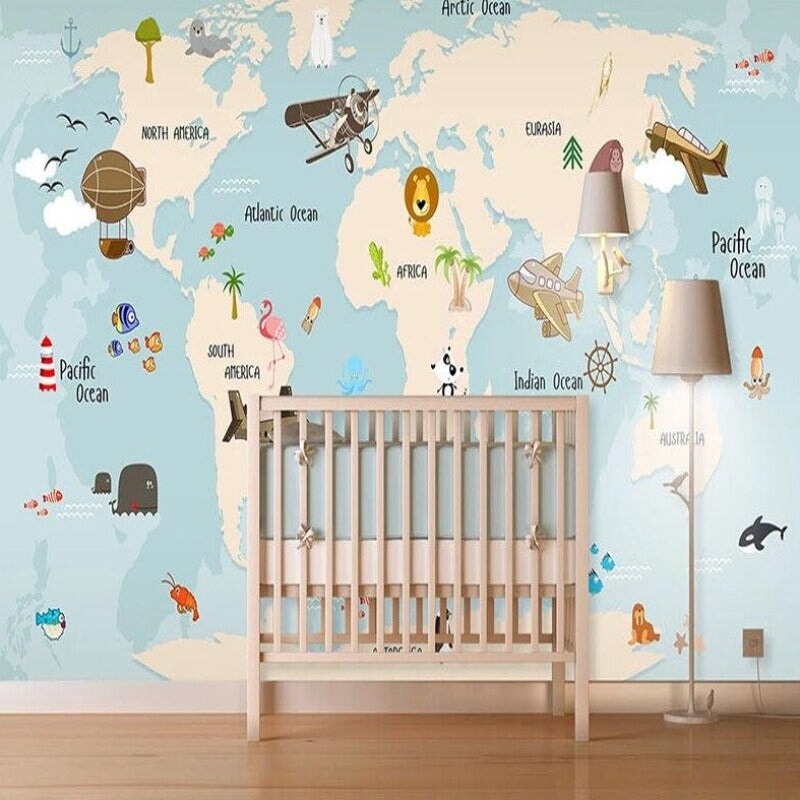 Tapisserie Map Monde | Le Petit Intissé