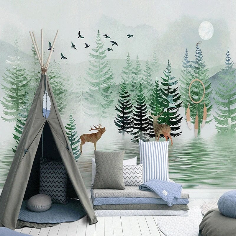 Papier Peint Effet Forêt | Le Petit Intissé