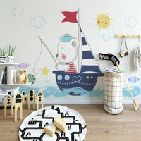 Thumbnail for Papier Peint Pêcheur | Le Petit Intissé