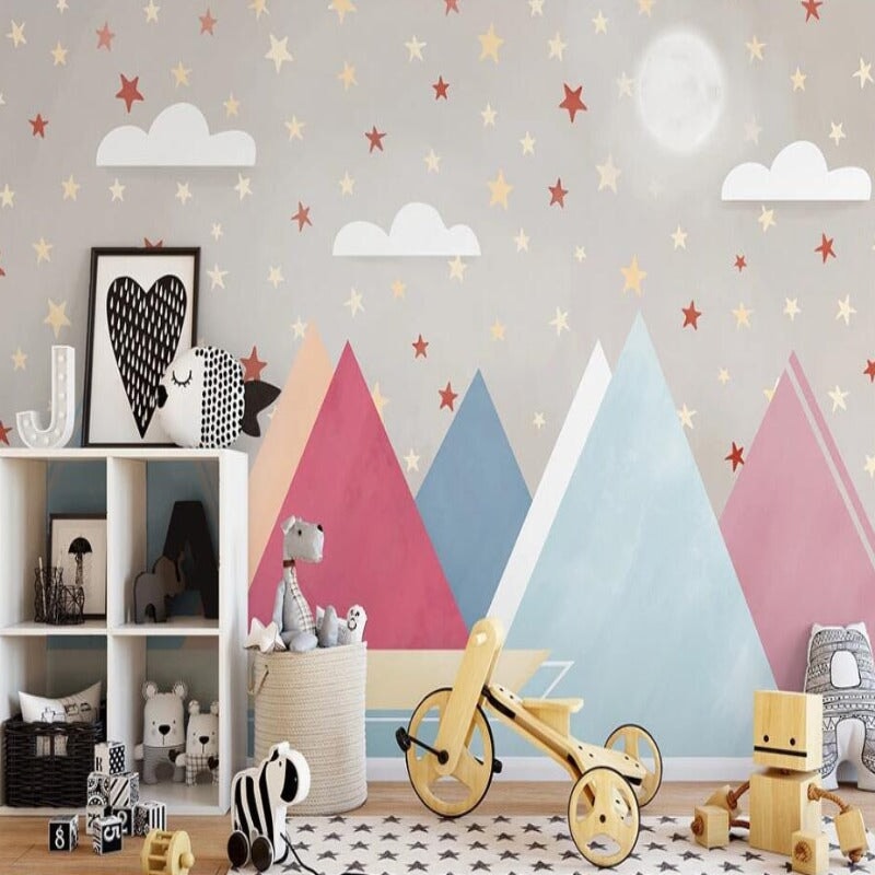 Papier Peint Pluie d'Etoiles | Le Petit Intissé