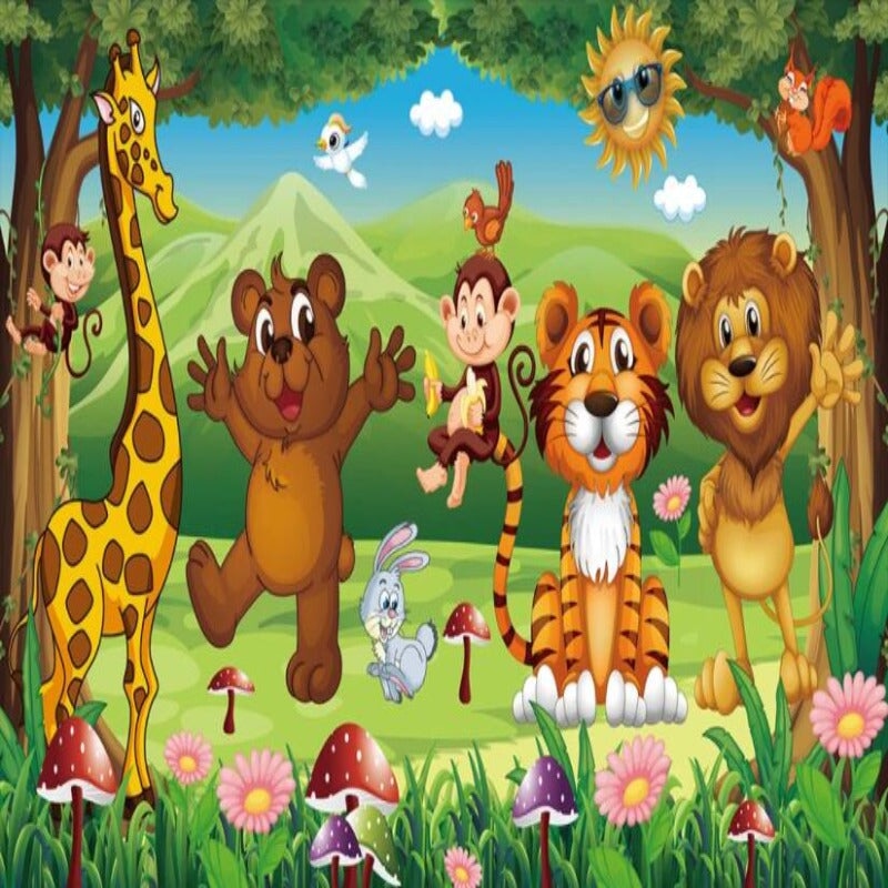 Papier Peint Tableau Animaux | Le Petit Intissé