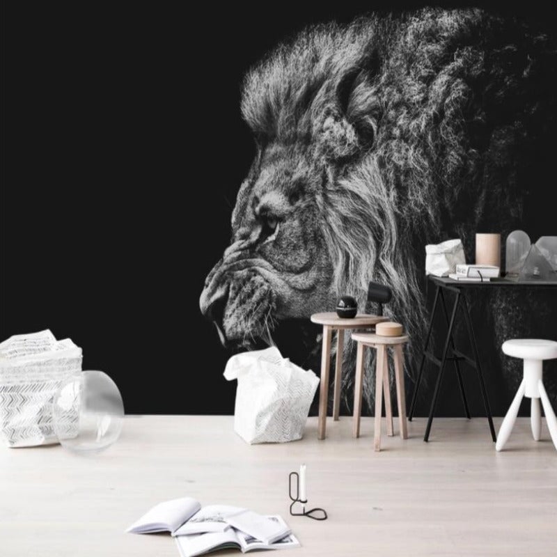 Papier Peint Noir Animaux | Le Petit Intissé