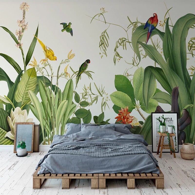 Papier Peint Oiseaux Exotiques | Le Petit Intissé