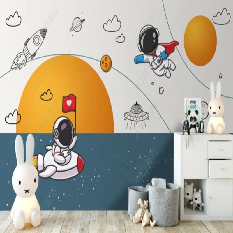 Espace Wallpaper Astronaute | Le Petit Intissé