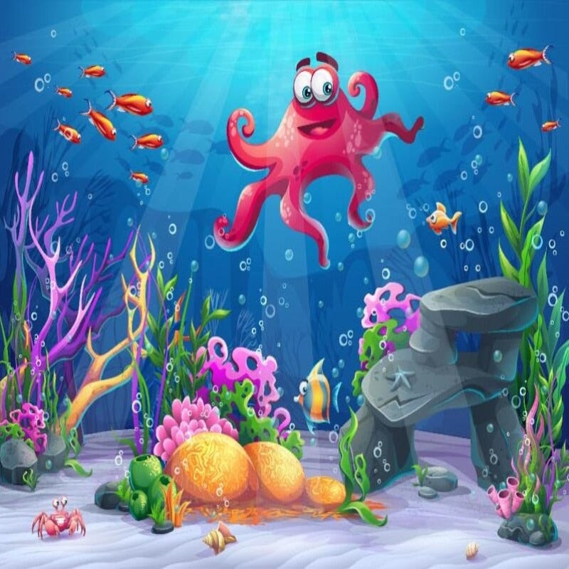 Papier Peint Pieuvre | Le Petit Intissé