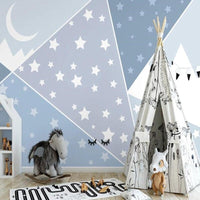 Thumbnail for Papier Peint Bleu Etoile | Le Petit Intissé