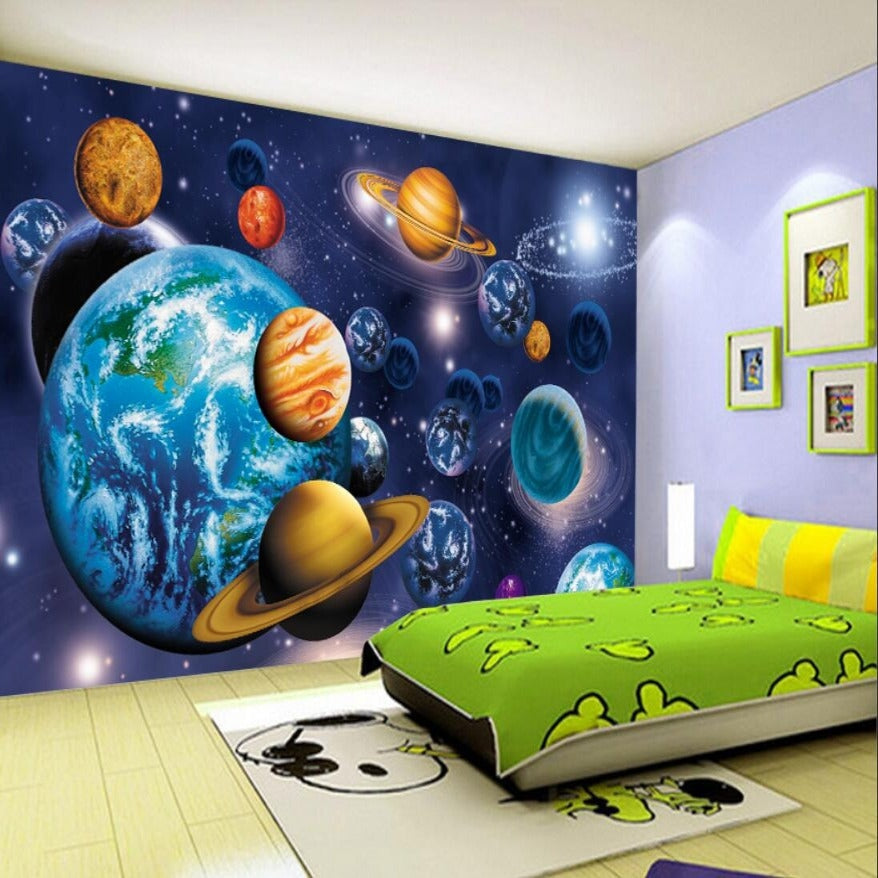 Papier Peint Espace <br/> Terre Bleue & Co