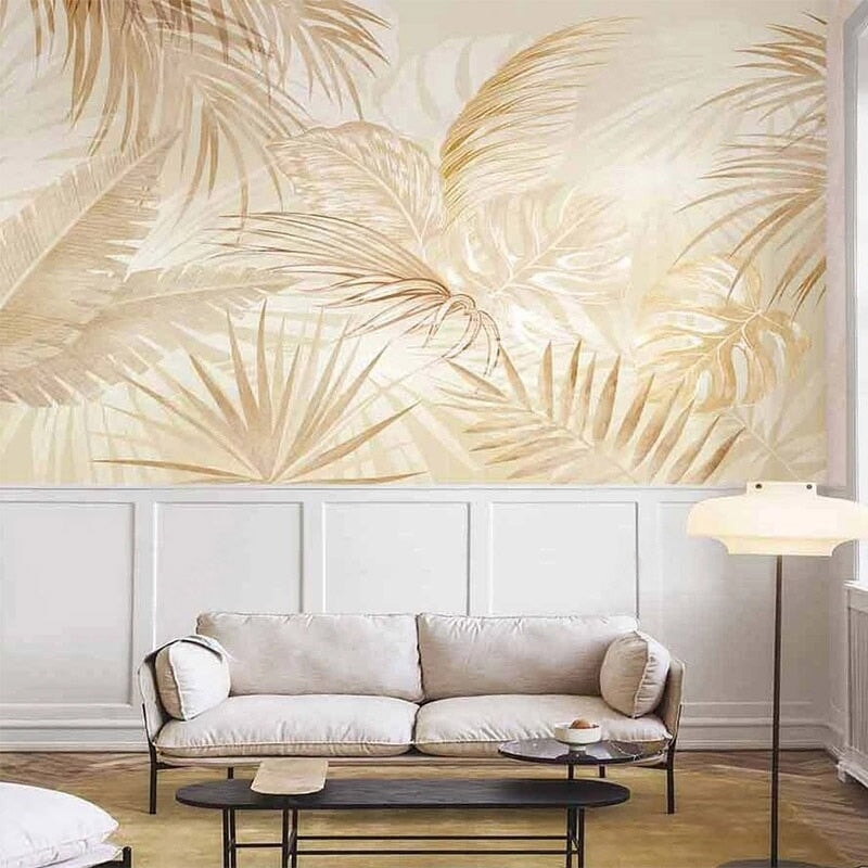 Tapisserie Tropicale Beige | Le Petit Intissé