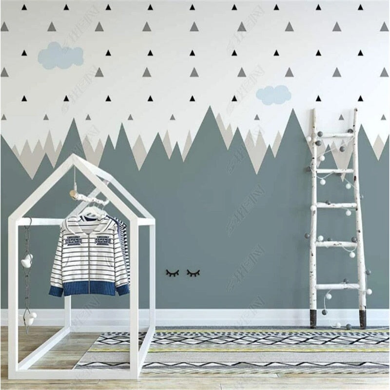 Papier Peint Motif Déco Montagne | Le Petit Intissé