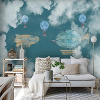 Thumbnail for Papier Peint Ballon Dirigeable | Le Petit Intissé