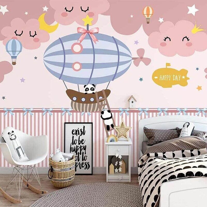 Papier Peint Rose Chambre Bébé | Le Petit Intissé