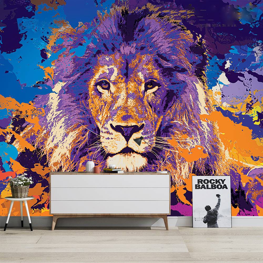 Papier Peint Tête de Lion | Le Petit Intissé