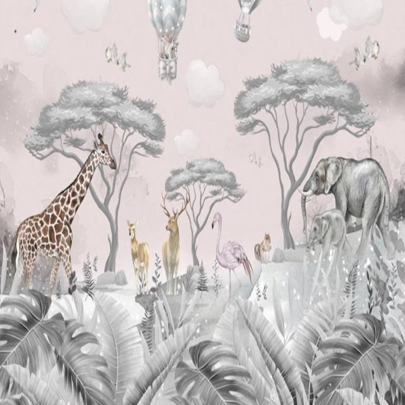 Papier Peint Animaux Fille | Le Petit Intissé