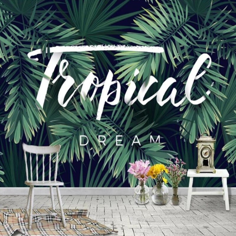 Papier Peint Tropical Tête de Lit | Le Petit Intissé