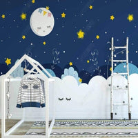 Thumbnail for Papier Peint Etoilé Bleu | Le Petit Intissé