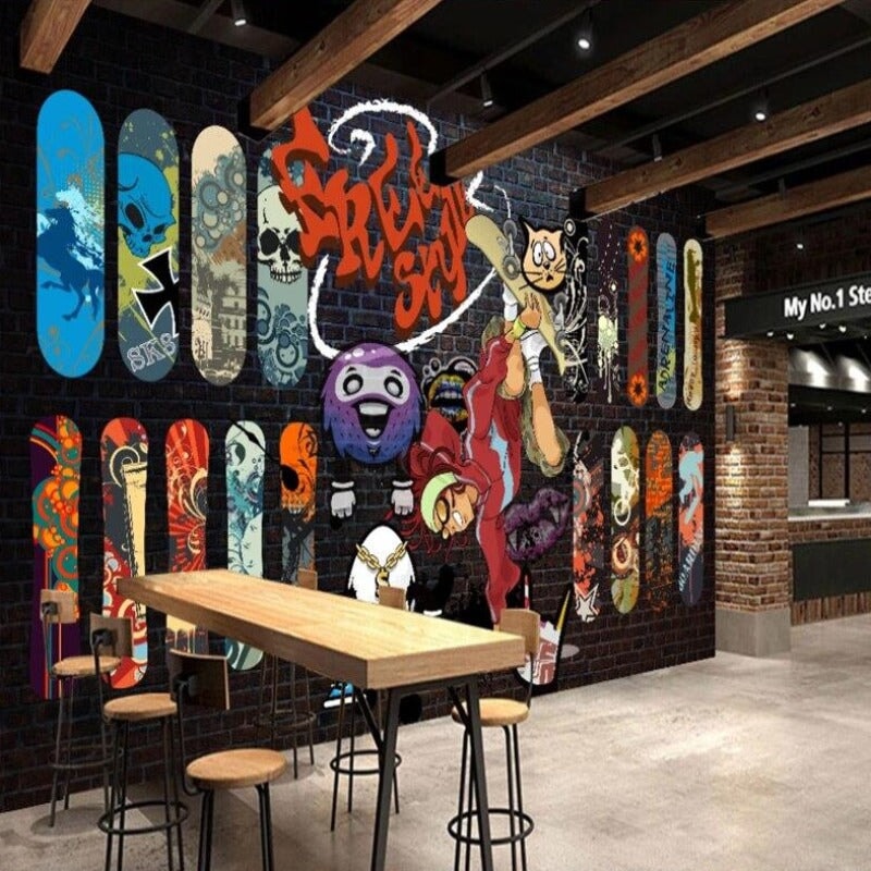Papier Peint Skateboard | Le Petit Intissé