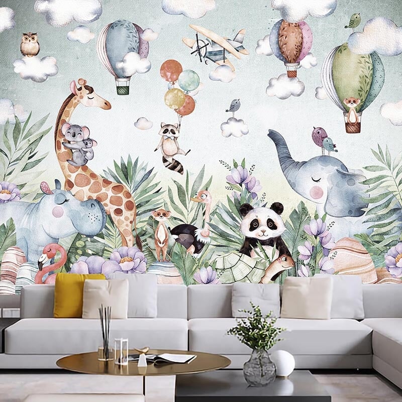 Papier Peint Enfant Animaux | Le Petit Intissé