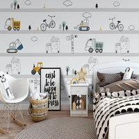 Thumbnail for Papier Peint Motif Tracteur | Le Petit Intissé