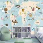 Tapisserie Map Monde | Le Petit Intissé