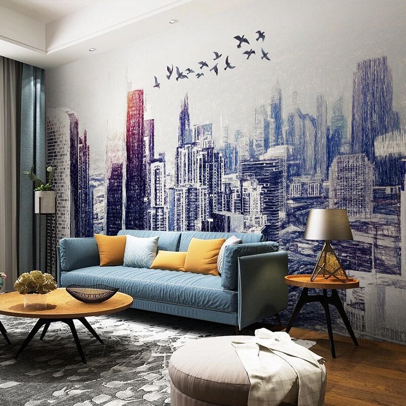 Papier Peint Building | Le Petit Intissé