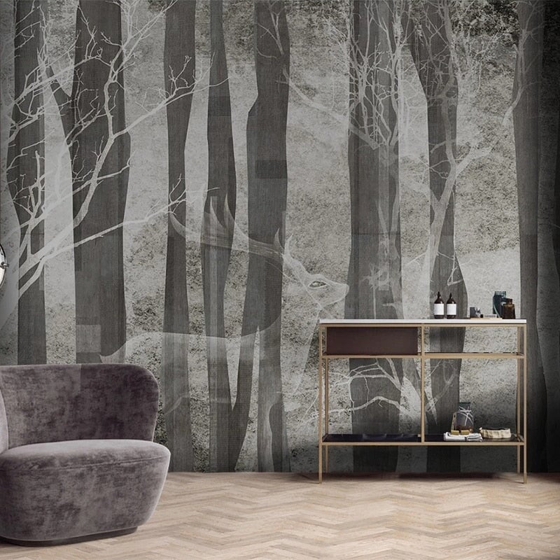 Papier Peint Noir et Blanc Design | Le Petit Intissé