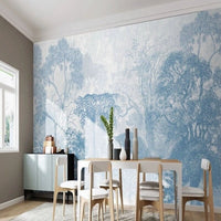 Thumbnail for Papier Peint Forêt Bleu | Le Petit Intissé