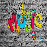 Thumbnail for Papier Peint Graffiti <br/> Brique & Music