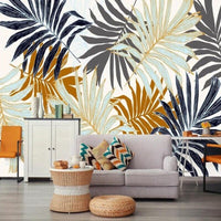 Thumbnail for Papier Peint Feuille de Palmier Doré | Le Petit Intissé