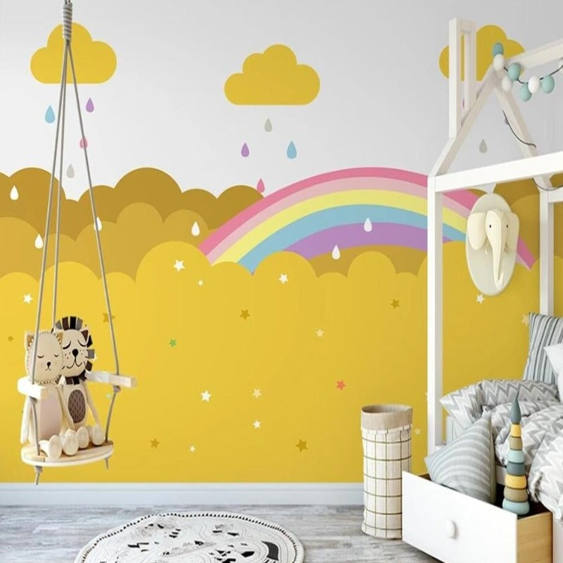 Papier Peint Chambre Nuage pour Bébé | Le Petit Intissé