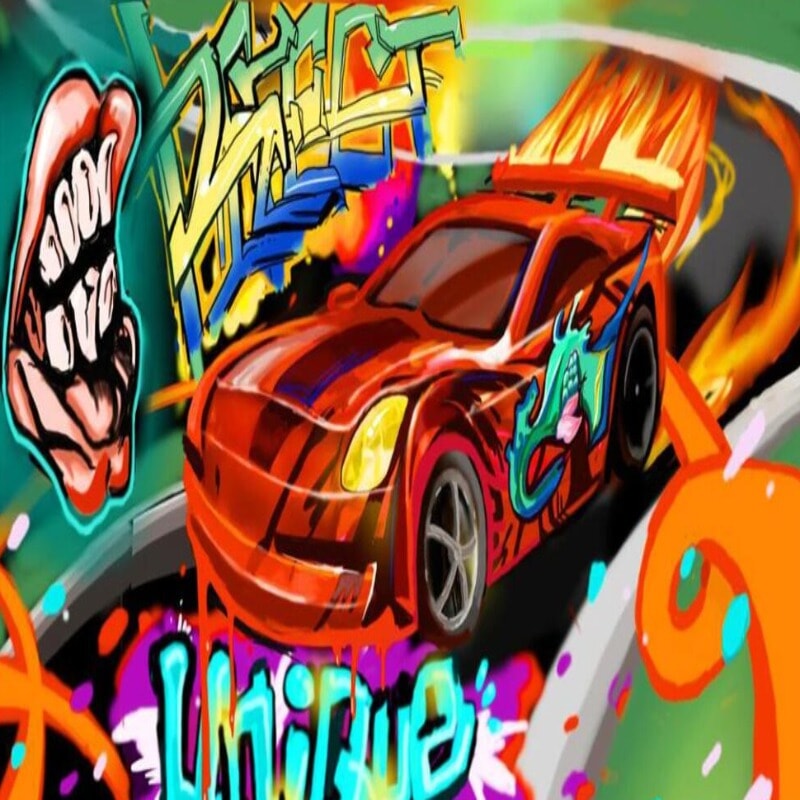 Poster Mural Papier Peint Voiture | Le Petit Intissé