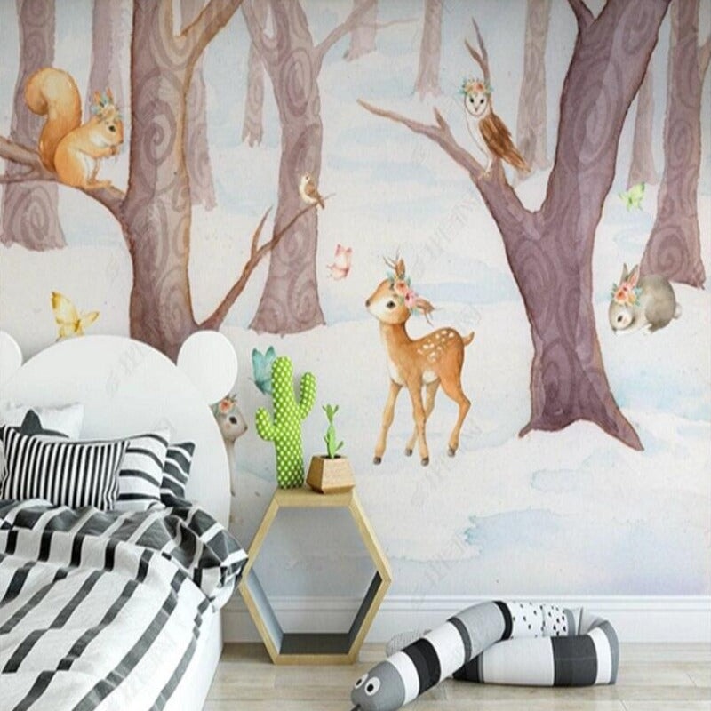 Papier Peint Forêt et Animaux | Le Petit Intissé