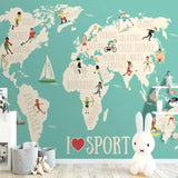 Carte du Monde Sport | Le Petit Intissé