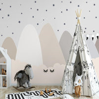 Thumbnail for Papier Peint Montagne Dessin | Le Petit Intissé