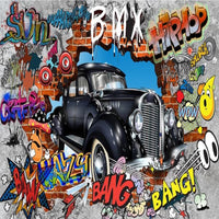 Thumbnail for Déco Chambre Graffiti Papier Peint | Le Petit Intissé