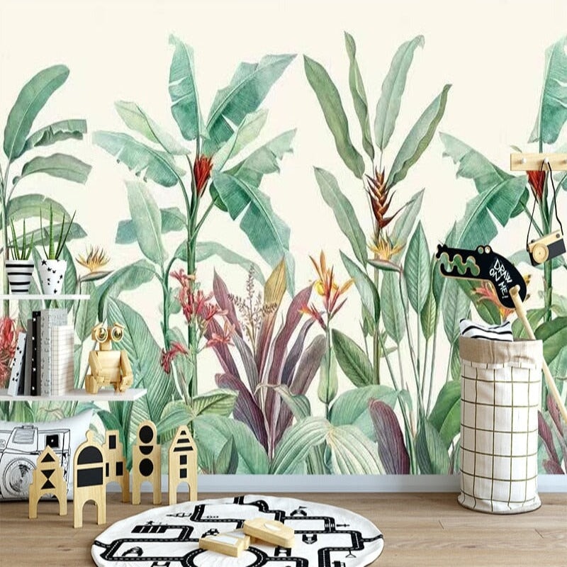 Papier Peint Tropical Chambre Bébé | Le Petit Intissé