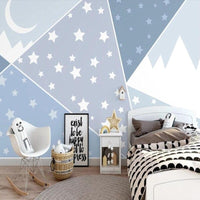 Thumbnail for Papier Peint Bleu Etoile | Le Petit Intissé