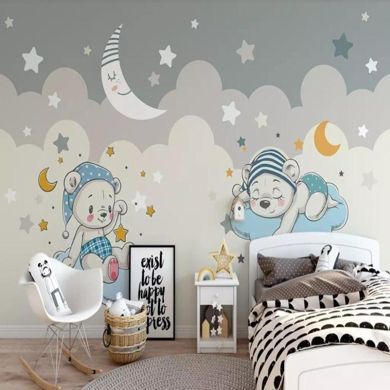 Papier Peint Motif Chambre Bébé | Le Petit Intissé