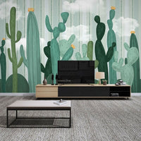 Thumbnail for Papier Peint Cactus Vert | Le Petit Intissé