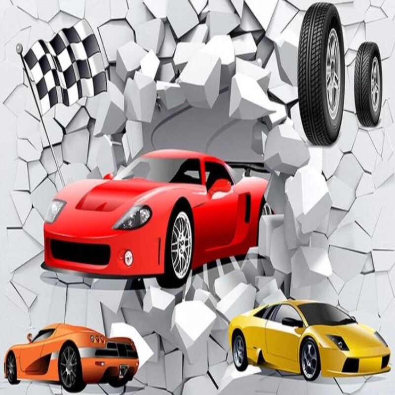 Papier Peint Voiture Ferrari | Le Petit Intissé