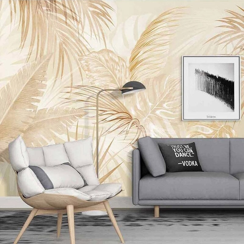 Tapisserie Tropicale Beige | Le Petit Intissé