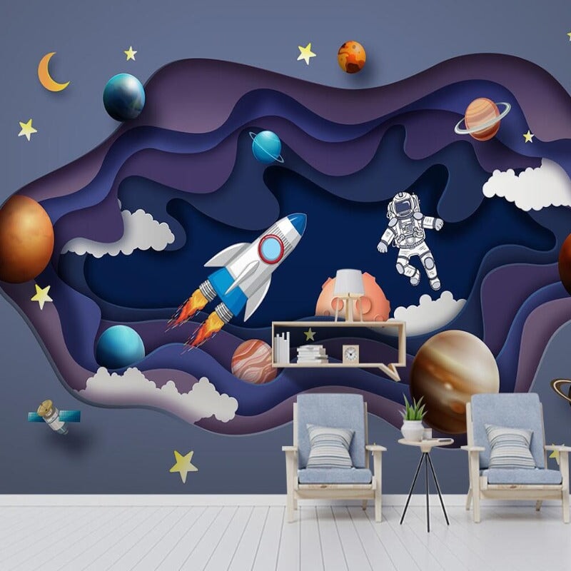 Papier Peint Espace <br/> Trompe l'Œil