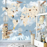 Thumbnail for Tapisserie de Carte du Monde | Le Petit Intissé